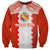 Custom Tonga Rugby Sweatshirt Ikale Tahi Ngatu Tribal Pattern LT03