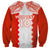 Custom Tonga Rugby Sweatshirt Ikale Tahi Ngatu Tribal Pattern LT03