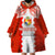 Custom Tonga Rugby Wearable Blanket Hoodie Ikale Tahi Ngatu Tribal Pattern LT03