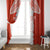 Custom Tonga Rugby Window Curtain Ikale Tahi Ngatu Tribal Pattern