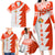 Custom Tonga Rugby Family Matching Long Sleeve Bodycon Dress and Hawaiian Shirt Ikale Tahi Ngatu Tribal Pattern Half Style LT03