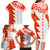 Custom Tonga Rugby Family Matching Long Sleeve Bodycon Dress and Hawaiian Shirt Ikale Tahi Ngatu Tribal Pattern Half Style LT03