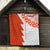 Custom Tonga Rugby Quilt Ikale Tahi Ngatu Tribal Pattern Half Style