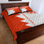 Custom Tonga Rugby Quilt Bed Set Ikale Tahi Ngatu Tribal Pattern Half Style