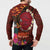 American Samoa Manulele Tausala Nu'uuli Button Sweatshirt Tatau Art Pattern with Tropical Plants