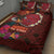 American Samoa Manulele Tausala Nu'uuli Quilt Bed Set Tatau Art Pattern with Tropical Plants