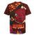 American Samoa Manulele Tausala Nu'uuli Rugby Jersey Tatau Art Pattern with Tropical Plants