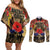 Australia and New Zealand ANZAC Day Couples Matching Off Shoulder Short Dress and Long Sleeve Button Shirt Kangaroo and Kiwi Bird Soldier-Honor and Remember Vintage Style