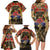 Australia and New Zealand ANZAC Day Family Matching Long Sleeve Bodycon Dress and Hawaiian Shirt Kangaroo and Kiwi Bird Soldier-Honor and Remember Vintage Style