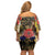 Australia and New Zealand ANZAC Day Family Matching Off Shoulder Short Dress and Hawaiian Shirt Kangaroo and Kiwi Bird Soldier-Honor and Remember Vintage Style