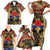 Australia and New Zealand ANZAC Day Family Matching Short Sleeve Bodycon Dress and Hawaiian Shirt Kangaroo and Kiwi Bird Soldier-Honor and Remember Vintage Style