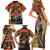 Australia and New Zealand ANZAC Day Family Matching Short Sleeve Bodycon Dress and Hawaiian Shirt Kangaroo and Kiwi Bird Soldier-Honor and Remember Vintage Style