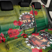 Cook Islands ANDAC Day Back Car Seat Cover Honor and Remember Soliders-Forever in My Thoughts Grunge Style