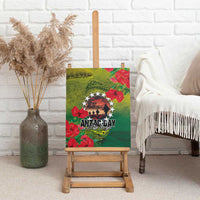 Cook Islands ANDAC Day Canvas Wall Art Honor and Remember Soliders-Forever in My Thoughts Grunge Style LT03 - Polynesian Pride