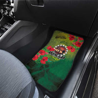 Cook Islands ANDAC Day Car Mats Honor and Remember Soliders-Forever in My Thoughts Grunge Style LT03 - Polynesian Pride