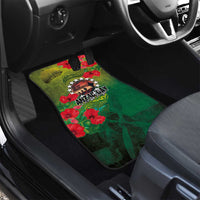 Cook Islands ANDAC Day Car Mats Honor and Remember Soliders-Forever in My Thoughts Grunge Style LT03 - Polynesian Pride