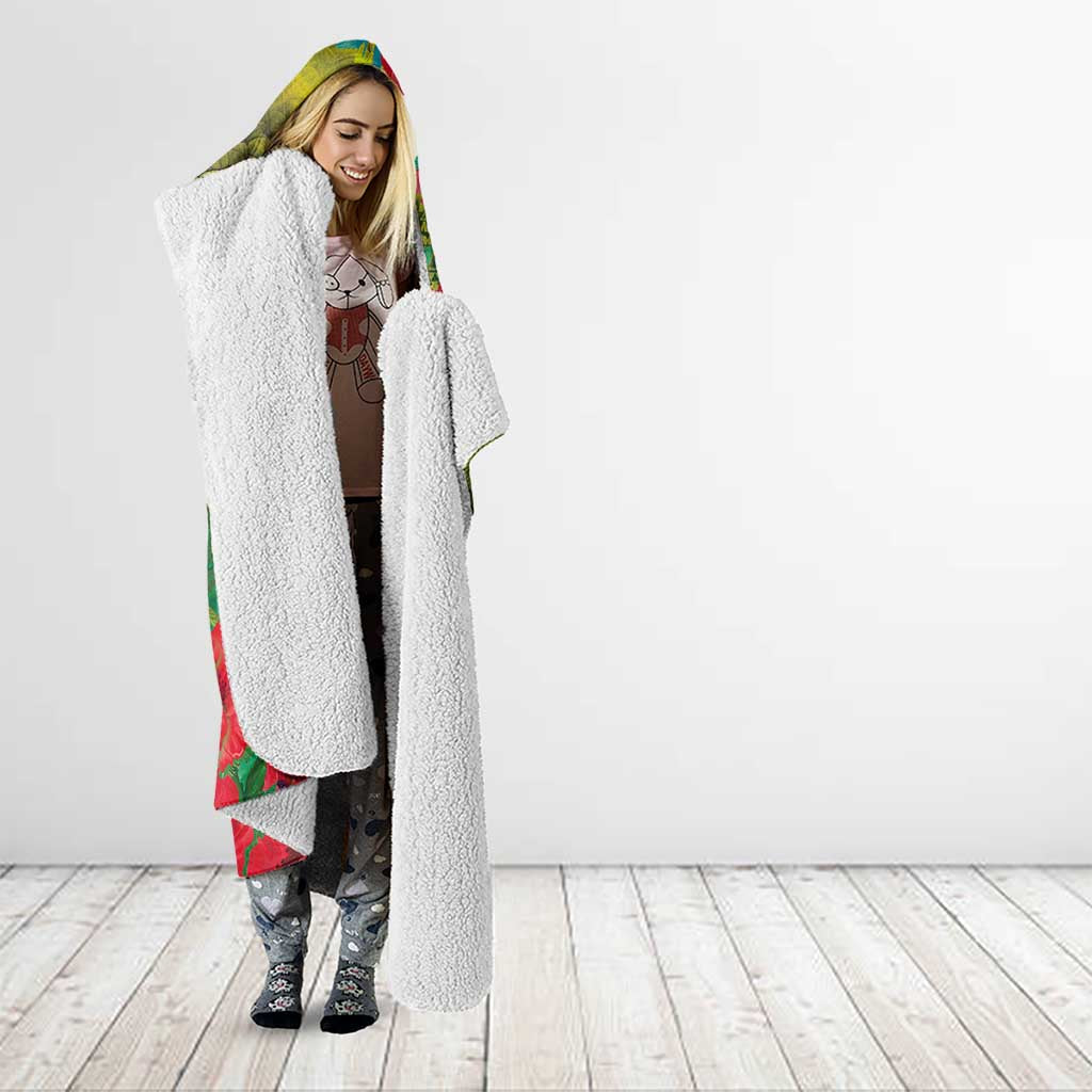 Cook Islands ANDAC Day Hooded Blanket Honor and Remember Soliders-Forever in My Thoughts Grunge Style LT03 - Polynesian Pride