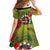Cook Islands ANDAC Day Kid Short Sleeve Dress Honor and Remember Soliders-Forever in My Thoughts Grunge Style