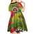 Cook Islands ANDAC Day Kid Short Sleeve Dress Honor and Remember Soliders-Forever in My Thoughts Grunge Style
