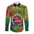 Cook Islands ANDAC Day Long Sleeve Button Shirt Honor and Remember Soliders-Forever in My Thoughts Grunge Style