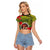 Cook Islands ANDAC Day Raglan Cropped T Shirt Honor and Remember Soliders-Forever in My Thoughts Grunge Style