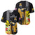 Hawaii King Kamehameha Day Baseball Jersey Kanaka Maoli Hibiscus Flower and Kakau Pattern