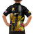 Hawaii King Kamehameha Day Family Matching Short Sleeve Bodycon Dress and Hawaiian Shirt Kanaka Maoli Hibiscus Flower and Kakau Pattern