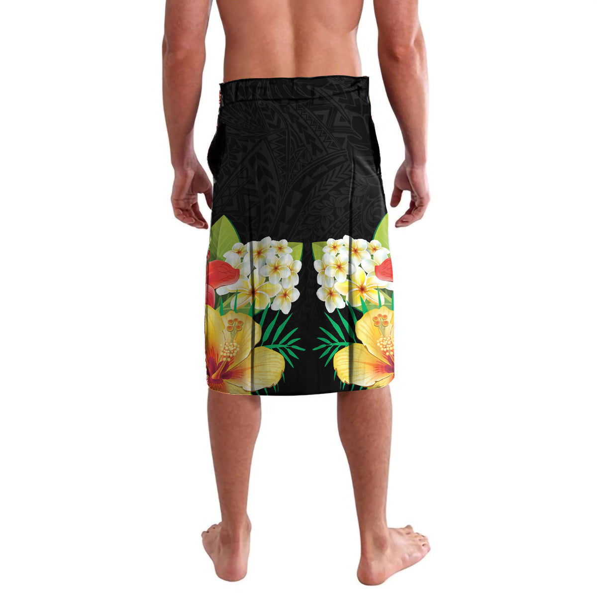 Hawaii King Kamehameha Day Lavalava Kanaka Maoli Hibiscus Flower and Kakau Pattern LT03 - Polynesian Pride