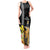 Hawaii King Kamehameha Day Tank Maxi Dress Kanaka Maoli Hibiscus Flower and Kakau Pattern