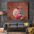 Chamorro Biba Guam Tapestry Latte Stone Tribal and Hibiscus Flower Tapa Pattern