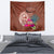 Chamorro Biba Guam Tapestry Latte Stone Tribal and Hibiscus Flower Tapa Pattern