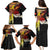 Papua New Guinea Remembrance Day Family Matching Puletasi and Hawaiian Shirt Bird of Paradise Plumeria Flower and Polynesian Pattern