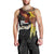 Papua New Guinea Remembrance Day Men Tank Top Bird of Paradise Plumeria Flower and Polynesian Pattern