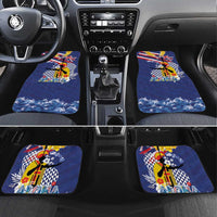 Hawaii King Kamehameha Day Car Mats Lei Sea Waves Polynesian Tapa Pattern