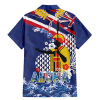 Hawaii King Kamehameha Day Family Matching Mermaid Dress and Hawaiian Shirt Lei Sea Waves Polynesian Tapa Pattern