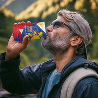 Philippines Independence Day 4 in 1 Can Cooler Tumbler Araw ng Kalayaan Polynesian Sun and YAKAN Pattern