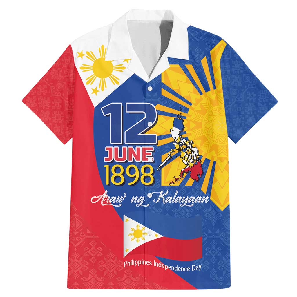 Philippines Independence Day Family Matching Mermaid Dress and Hawaiian Shirt Araw ng Kalayaan Polynesian Sun and YAKAN Pattern