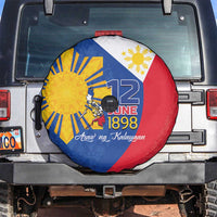 Philippines Independence Day Spare Tire Cover Araw ng Kalayaan Polynesian Sun and YAKAN Pattern