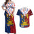 Philippines Independence Day 126th Anniversary Couples Matching Off Shoulder Maxi Dress and Hawaiian Shirt Polynesian Pattern National Flag Style