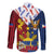 Philippines Independence Day 126th Anniversary Family Matching Off The Shoulder Long Sleeve Dress and Hawaiian Shirt Polynesian Pattern National Flag Style