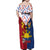 Philippines Independence Day 126th Anniversary Family Matching Off Shoulder Maxi Dress and Hawaiian Shirt Polynesian Pattern National Flag Style