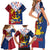 Philippines Independence Day 126th Anniversary Family Matching Short Sleeve Bodycon Dress and Hawaiian Shirt Polynesian Pattern National Flag Style