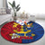 Philippines Independence Day 126th Anniversary Round Carpet Polynesian Pattern National Flag Style