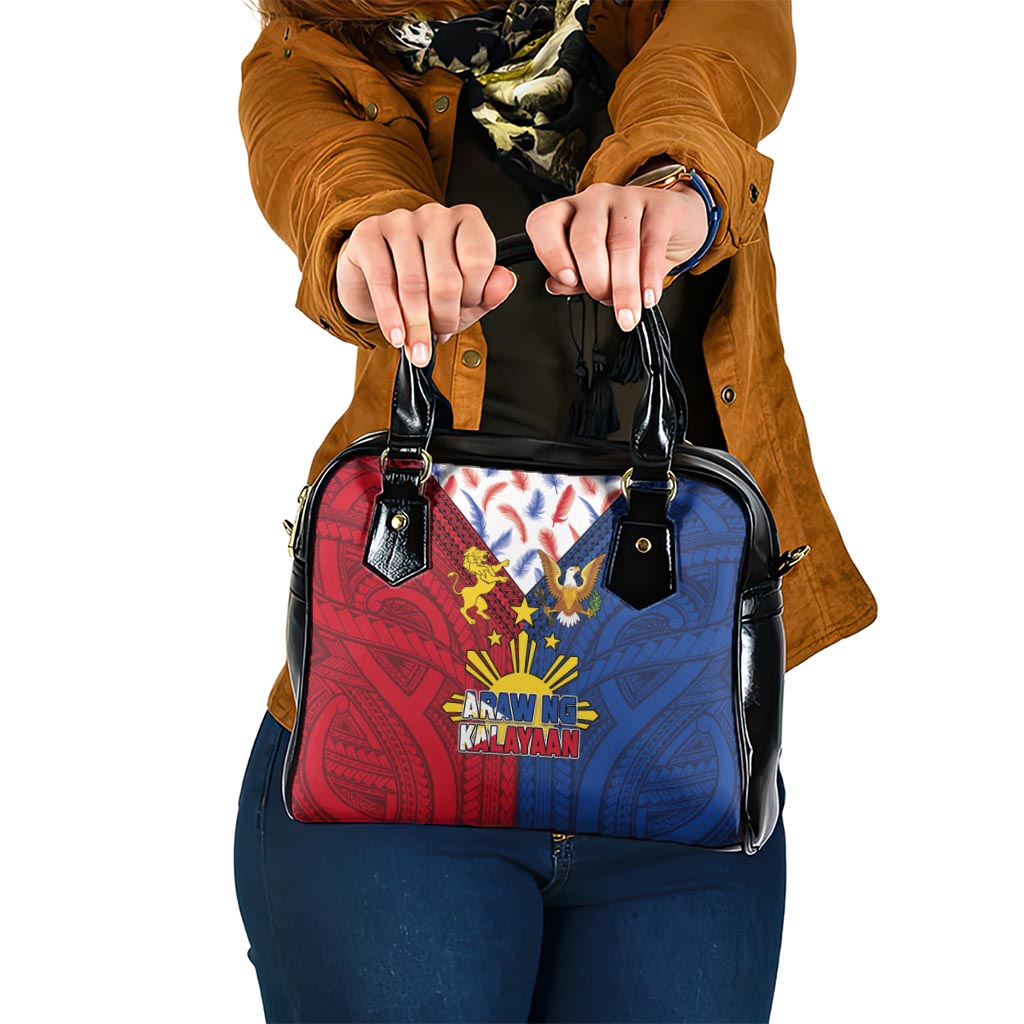 Philippines Independence Day 126th Anniversary Shoulder Handbag Polynesian Pattern National Flag Style