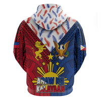 Philippines Independence Day 126th Anniversary Zip Hoodie Polynesian Pattern National Flag Style