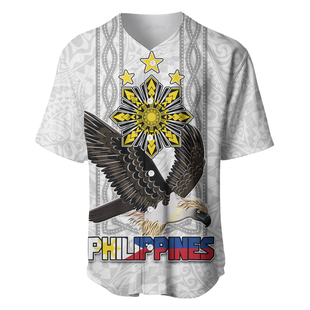 Philippines Eagle Week Baseball Jersey Polynesian Pattern Barong Style