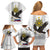 Philippines Eagle Week Family Matching Off Shoulder Short Dress and Hawaiian Shirt Polynesian Pattern Barong Style