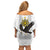 Philippines Eagle Week Family Matching Off Shoulder Short Dress and Hawaiian Shirt Polynesian Pattern Barong Style