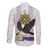 Philippines Eagle Week Family Matching Tank Maxi Dress and Hawaiian Shirt Polynesian Pattern Barong Style
