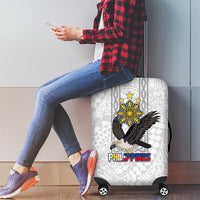 Philippines Eagle Week Luggage Cover Polynesian Pattern Barong Style